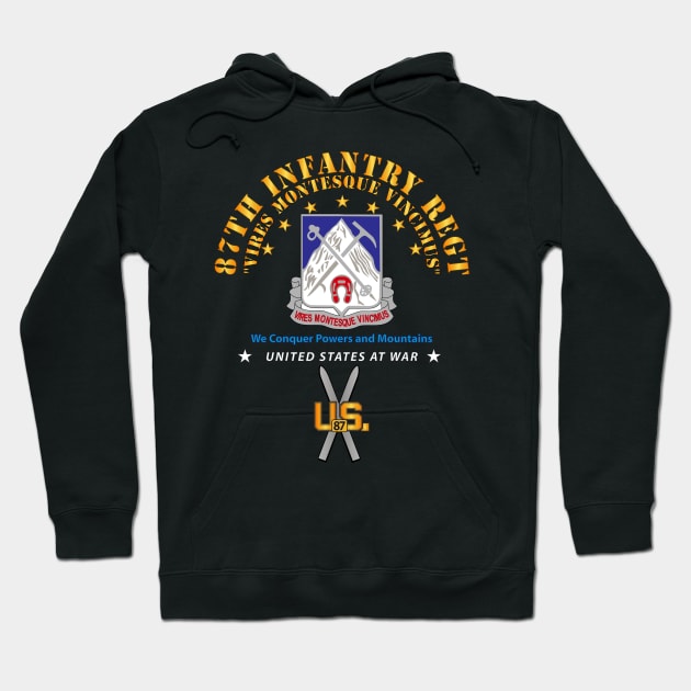 87th Infantry Regt - We Conquer w SKI Branch Hoodie by twix123844